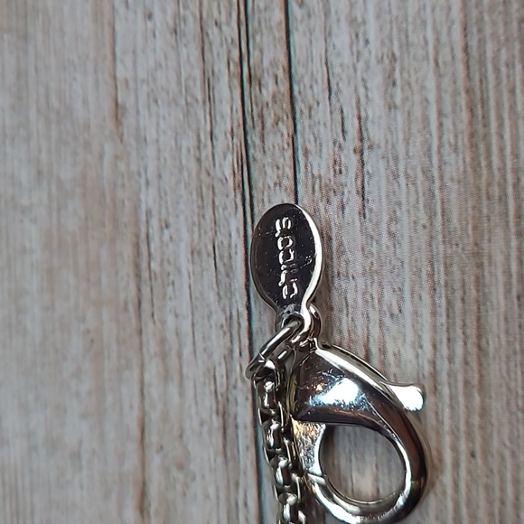 CHICO'S ADJUSTABLE SILVER TONE BOX CHAIN BAR NECKLACE - Picture 8 of 10